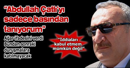 Ağar savunmasını yaptı