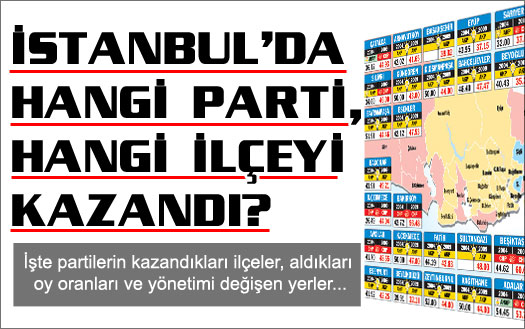 İşte İstanbul'un yeni yerel yönetim haritası