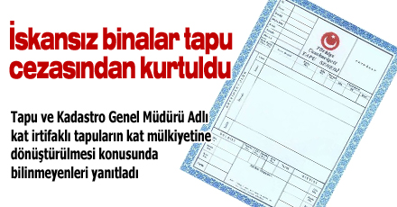 Tapusunu değiştirmeyene bin lira ceza geliyor