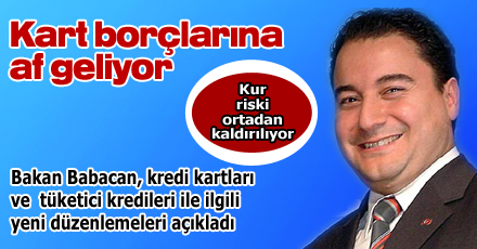 Kredi kartlarına af geliyor