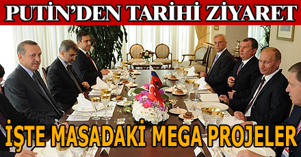 İşte masadaki mega projeler