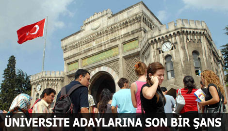 Üniversiteye ek yerleştirme şansı