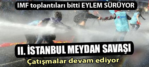 Pangaltı'da polisle göstericiler çatıştı