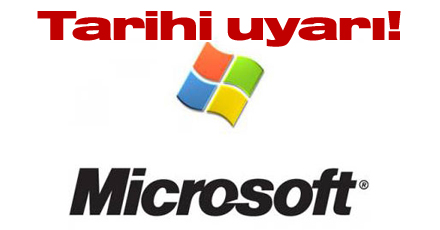 Tarihi uyarı!
