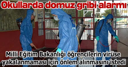 Okullarda domuz gribi alarmı