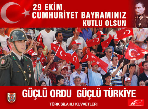 Cumhuriyet Bayramı'nız kutlu olsun.