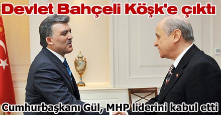 Devlet Bahçeli Köşk'e çıktı