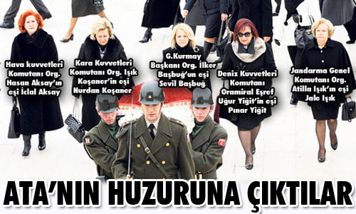 Ata'nın huzuruna çıktılar