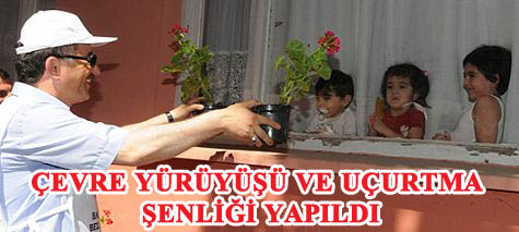 Çevre yürüyüşü ve uçurtma şenliği gerçekleştirildi