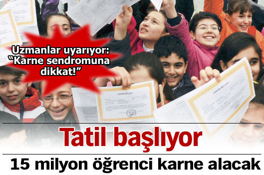 Tatil başlıyor