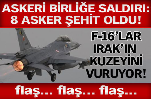 Jetler Irak'ın kuzeyini vuruyor!