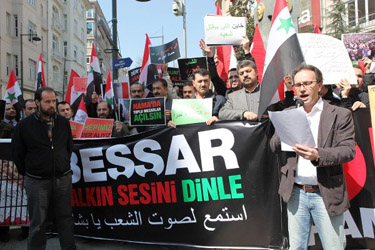 Suriye Başkonsolosluğu Önünde Protesto