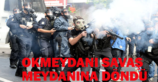 Okmeydanı savaş meydanına döndü