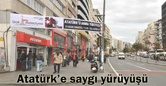 “Atatürk'e Saygı Yürüyüşü“