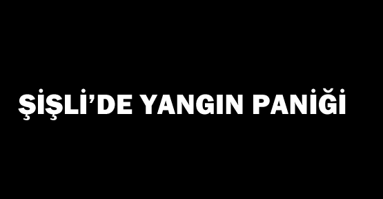 Şişli'de yangın paniği