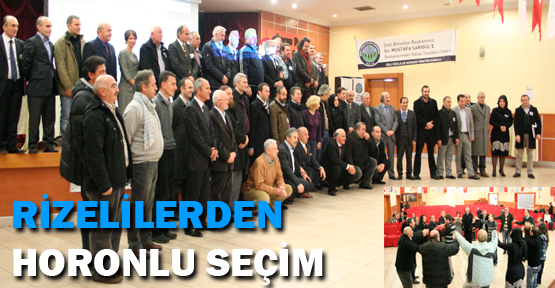 Rizeliler'den horonlu seçim