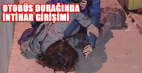 Mecidiyeköy Otobüs Durağında İntihar Girişimi