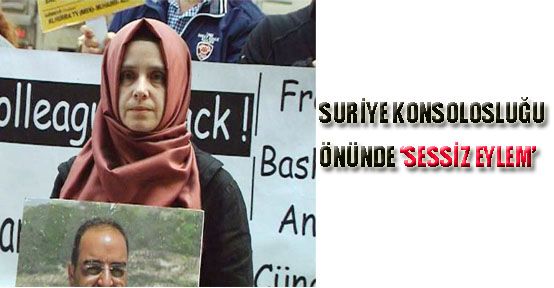 Suriye Konsolosluğu önünde sessiz eylem