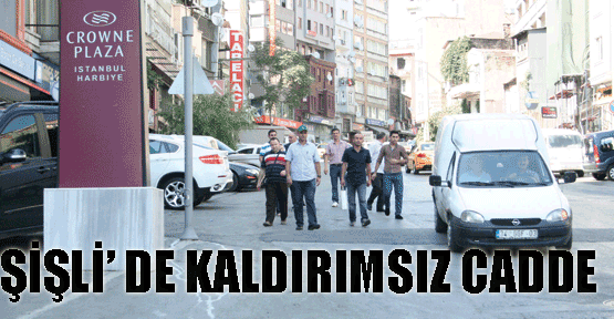 Kaldırımsız cadde