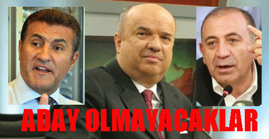 Gürsel Tekin de Sarıgül de aday olmayacak