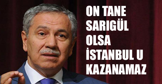 Arınç; 'Sarıgül gibi 10 kişi olsa farketmez'