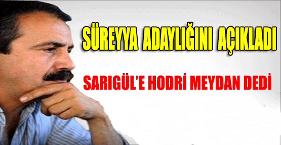 Sırrı Sürreyya Önder İstanbul İçin Adaylığını Açıkladı.