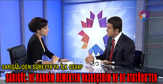 Sarıgül'den Süreyya'ya ilk cevap!