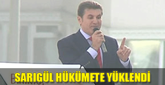 Mustafa Sarıgül hükümete yüklendi!