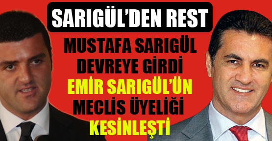 Mustafa Sarıgül oğlu Emir için resti çekti