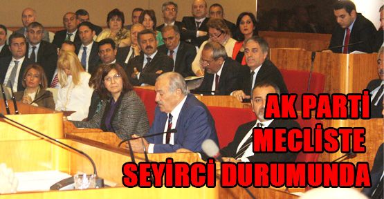 Ak Parti Meclis Üyeleri seyirci durumunda