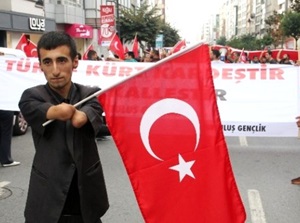 Kurtuluş'ta Terör Protestosu