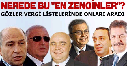NEREDE BU "EN ZENGİNLER"?